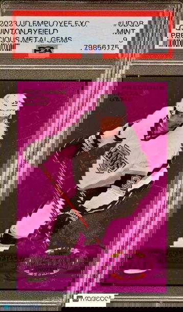 POP 2 PSA 9 RC Quinton Byfield 2023 UD Exclusive Precious Metal Gems PMG Rookie