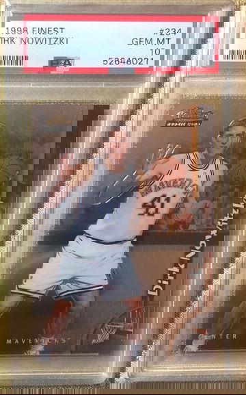 1998 Finest Dirk Nowitzki Rookie Card PSA 10 Gem Mint 