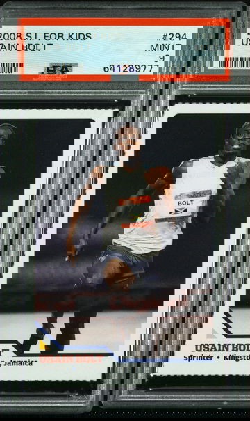 2008 SI For Kids Usain Bolt Rookie RC PSA 9 Track & Field