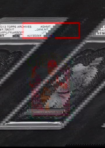 2013 Topps Archives Gallery of Heroes #GHMT Mike Trout PSA 10 GEM MINT