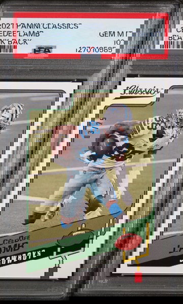2021 Panini Classics Blank Back Ceedee Lamb /25 PSA 10
