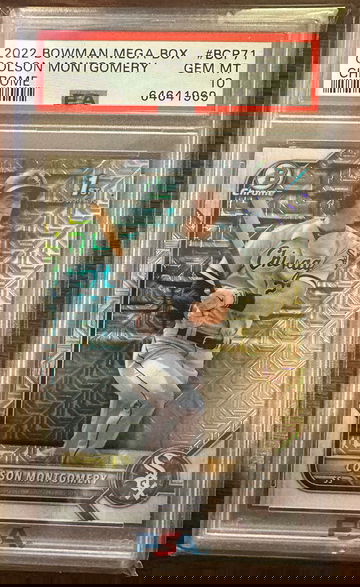 2022 Bowman Mega Box #BCP-71 Colson Montgomery Mojo Refractor PSA 10 Gem mint