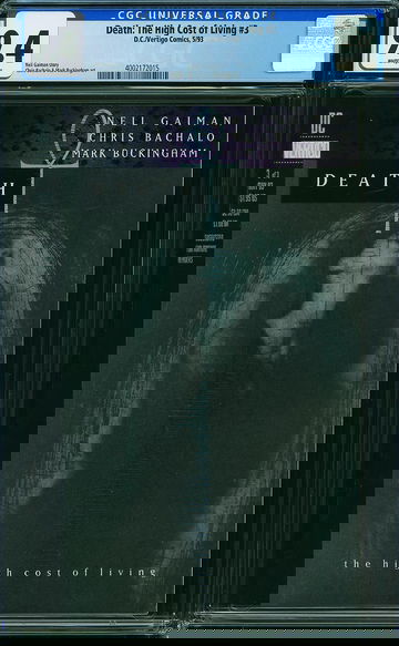 DEATH: THE HIGH COST OF LIVING #3, CGC 9.4 NM