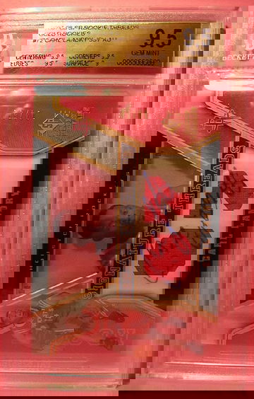 2007-08 SP ROOKIE THREADS GOLD ROOKIES #72 CARL LANDRY AUTO 04/50 BGS 9.5 GEM MINT