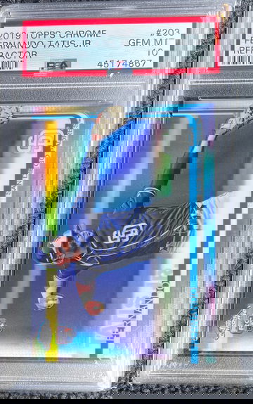 2019 Topps chrome Fernando tatis jr. refractor PSA 10 rookie rc #203