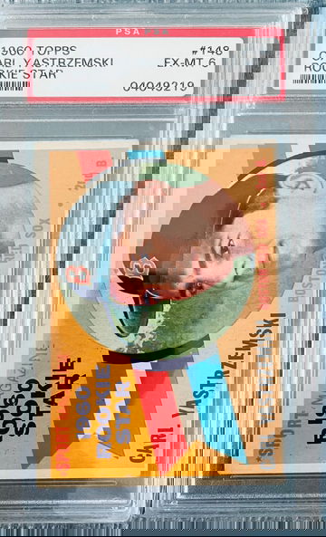 Carl Yastrzemski 1960 Topps #148 Rookie Star PSA 6