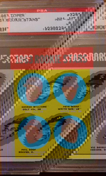 1963 Topps #324 1963 Rookie Stars PSA 8 Tough!