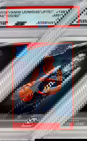 2018 Panini Optic Trae Young Rated Rookie RC PSA 9