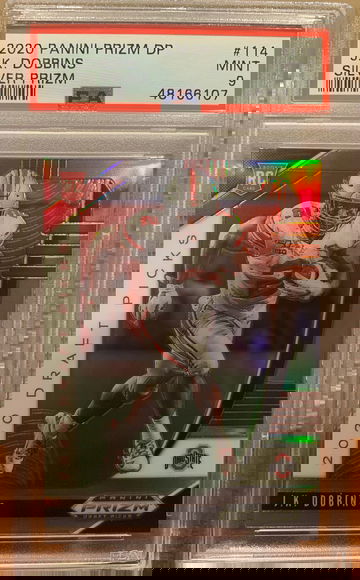 2020 Panini Prizm DP J.K Dobbins Silver Prizm PSA 9