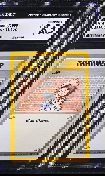 1999 Pokémon Base Set Trainer Bill #91/102 CGC 8.5