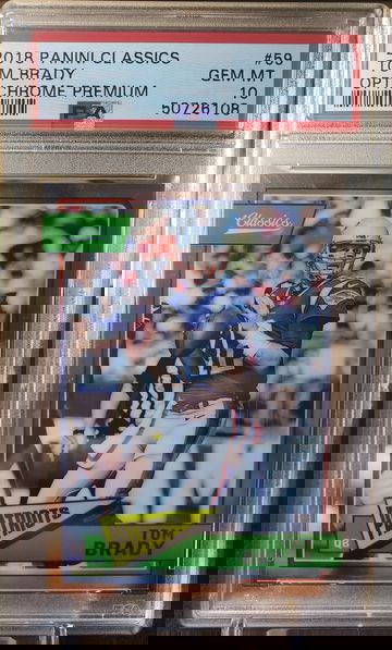 Tom Brady 2018 Panini Classics #59 Optichrome Premium Gem Mint PSA 10 POP 7