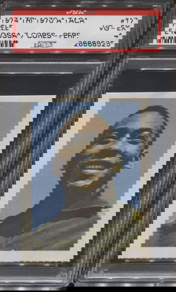 1974 Tri 1970 A Taca E Nossa Cores-Perforated #17 Pele PSA 4 *8525