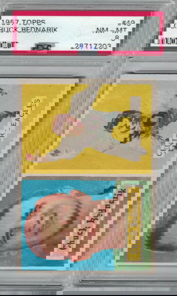 1957 Topps Chuck Bednarik PSA 8 Nm-Mt