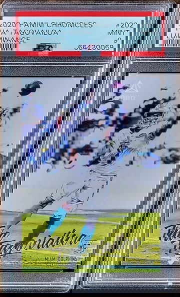 2020 TUA TAGOVAILOA Panini Chronicles Luminance PSA 9 Rookie #202 