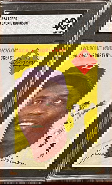 1954 Topps baseball # 10 Jackie Robinson SGC 4