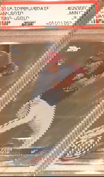 2018 Juan Soto Topps Update Gold Psa 9