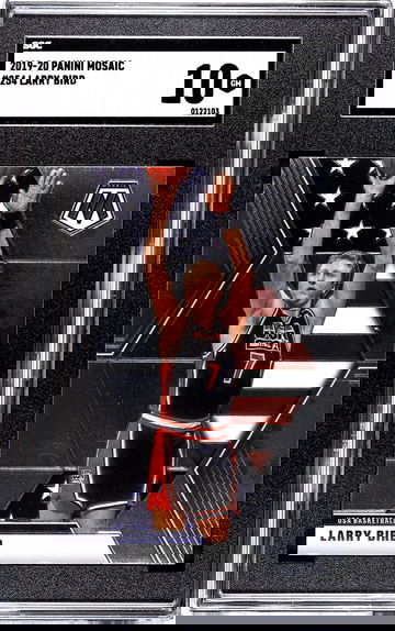 2019-20 Panini Mosaic #254 Larry Bird USA Team - Graded SGC 10 Gem Mint Card