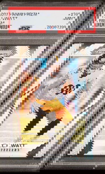 2017 Panini Prizm TJ Warr Silver Rookie RC PSA 9