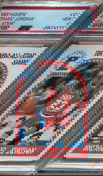 1989 Hoops Michael Jordan AS PSA 9