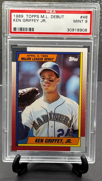 1989 Topps MLB Debut Ken Griffey Jr. Rookie PSA 9