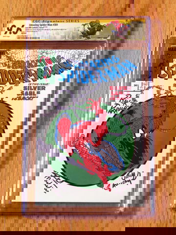 AMAZING SPIDER-MAN #301 Toy Biz CGC SS 9.6 2000 Signature Series signed x3