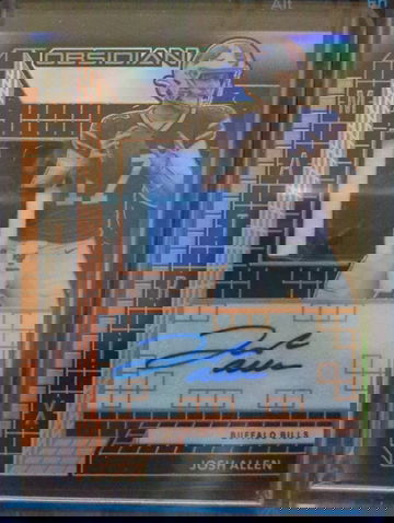 2020 Obsidian Josh Allen Matrix Patch Auto Orange /15 