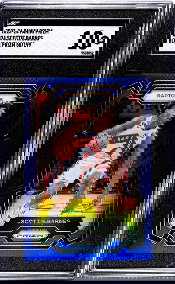 2023-24 Panini Prizm #24 Scottie Barnes Blue Prizm /199 SGC 10