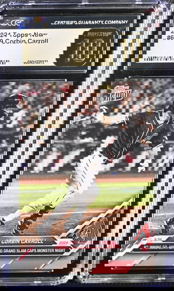 2024 TOPPS CORBIN CARROLL #609 limited print Gold Label Pristine CGC 10
