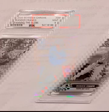2020 Bowman chrome wander Franco spanning the globe PSA 9