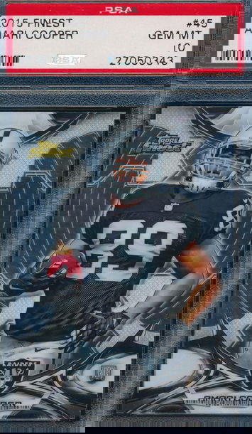 2015 Topps Finest 45 Amari Cooper RC PSA 10 GEM MT 0343