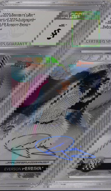 Everson Pereira 2020 Bowman's Best Refractor CSG9/10 Mint