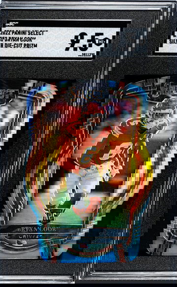 2022 Panini Select Silver Die-Cut Bryan Cook #252 RC SGC 9.5