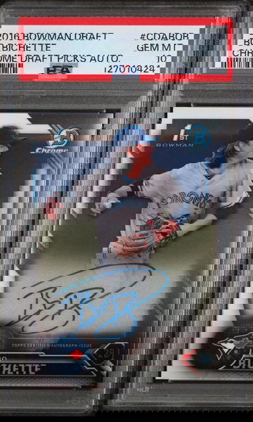 2016 Bowman Draft Chrome Autograph Bo Bichette #CDABOB PSA 10