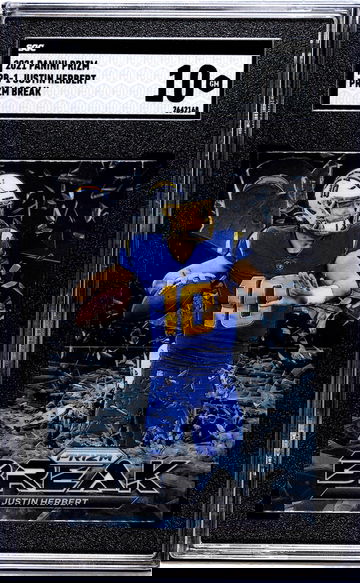 2021 Panini Prizm Prizm Break Justin Herbert #PB-1 SGC 10