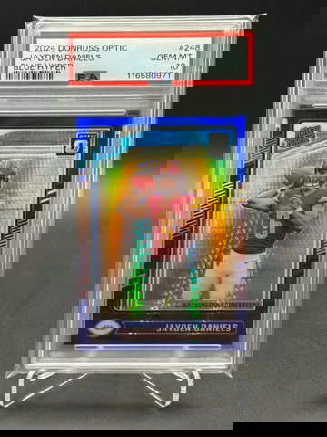 Jayden Daniels 2024 Optic Blue Hyper PSA 10