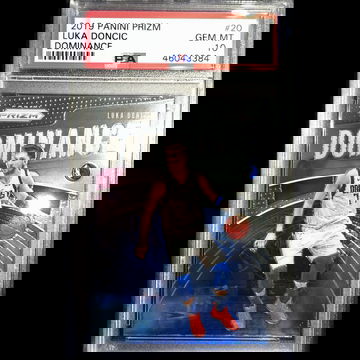LUKA DONCIC 2019-20 PANINI PRIZM DOMINANCE PSA 10 GEM MT (B) MAVERICKS