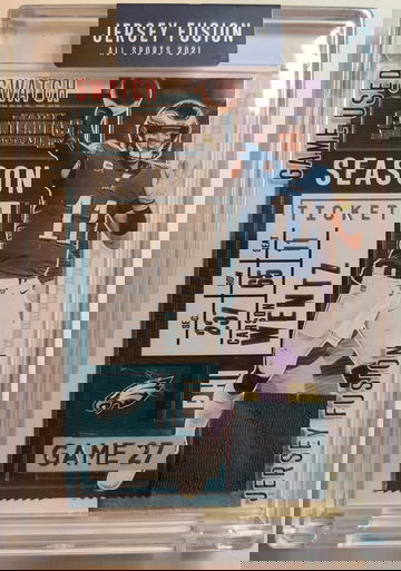 2021 Jersey Fusion Carson Wentz Game Used Swatch