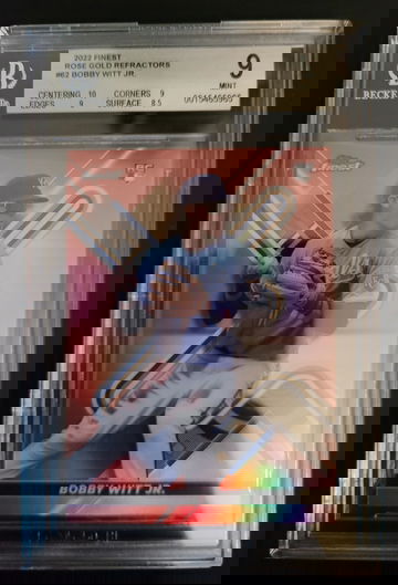 2022Topps Finest Bobby Witt Jr Rose Gold #/75