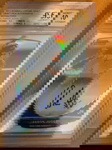 2013 Bowman Chrome Aaron Judge Refractor AU/ 500 Refractor