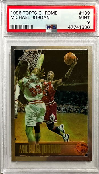 1996 Topps Chrome Michael Jordan PSA 9