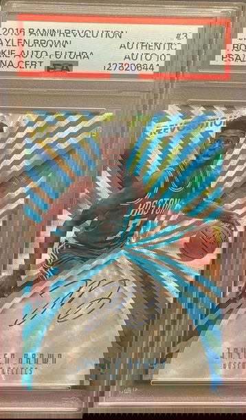 2016 Panini Revolution Jaylen Brown Rookie Auto Futura /25 PSA Authentic Auto 10