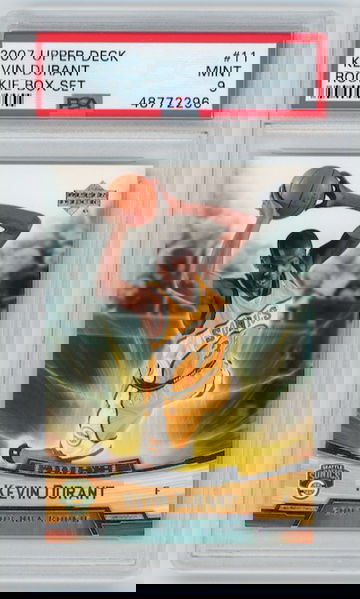 Kevin Durant 2007 Upper Deck Rookie Box Set PSA 9