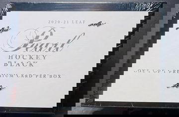 2020 - 21 Leaf Pearl Hockey Black 1/1 edition only 125 boxes produced