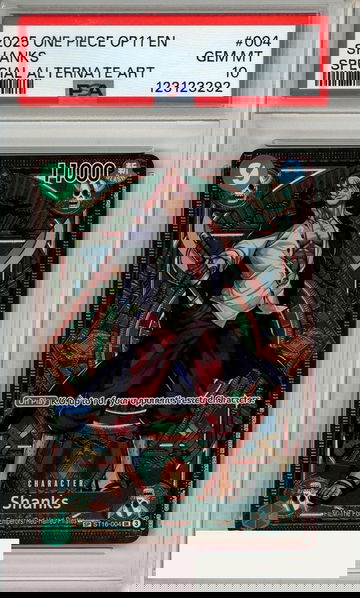 2025 ONE PIECE OP11-A FIST OF DIVINE SPEED SHANKS #004 SPL ALT ART PSA 10