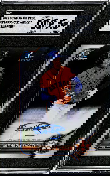 SGC 9.5 2022 Bowman Chrome Enmanuel Valdez Auto