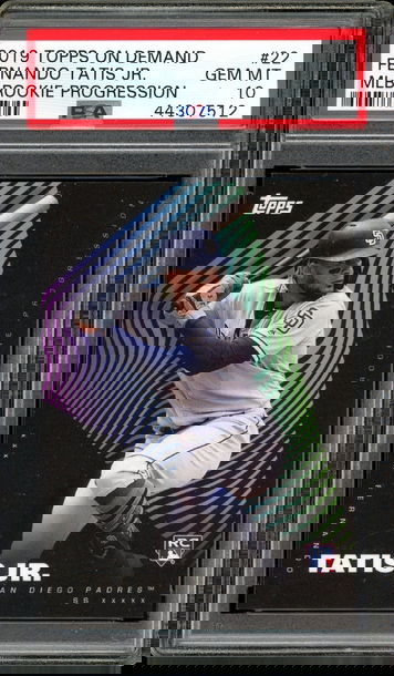 FERNANDO TATIS JR PSA 10 RC 2019 TOPPS ON DEMAND MLB ROOKIE PROGRESSION #22