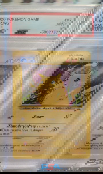 2000 Pokemon Game Pikachu Base 2 PSA 9