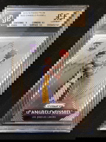 2015-16 Panini Prizm - D'angelo Russell - Rookie Base BGS 9.5 Gem Mint