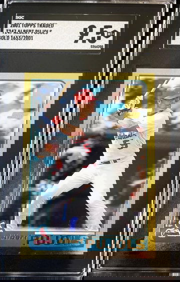 2001 Topps traded gold Albert Pujols