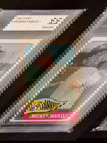 1965 Topps Mickey Mantle #350 BVG 5.5